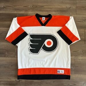 Vintage 1990s Logo 7 Philadelphia Flyers NHL Lindros Jersey Rare